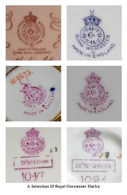 Antique Bone China Answers To Royal Worcester Backstamp Question