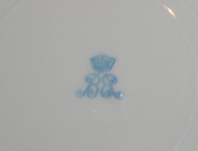 Blue Crown Over A B And Mirrored B